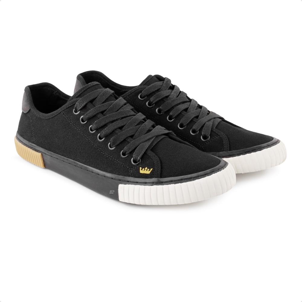 Miniatura Tênis Osklen Canvas Triple Sole Masculino Preto / Bege - 39