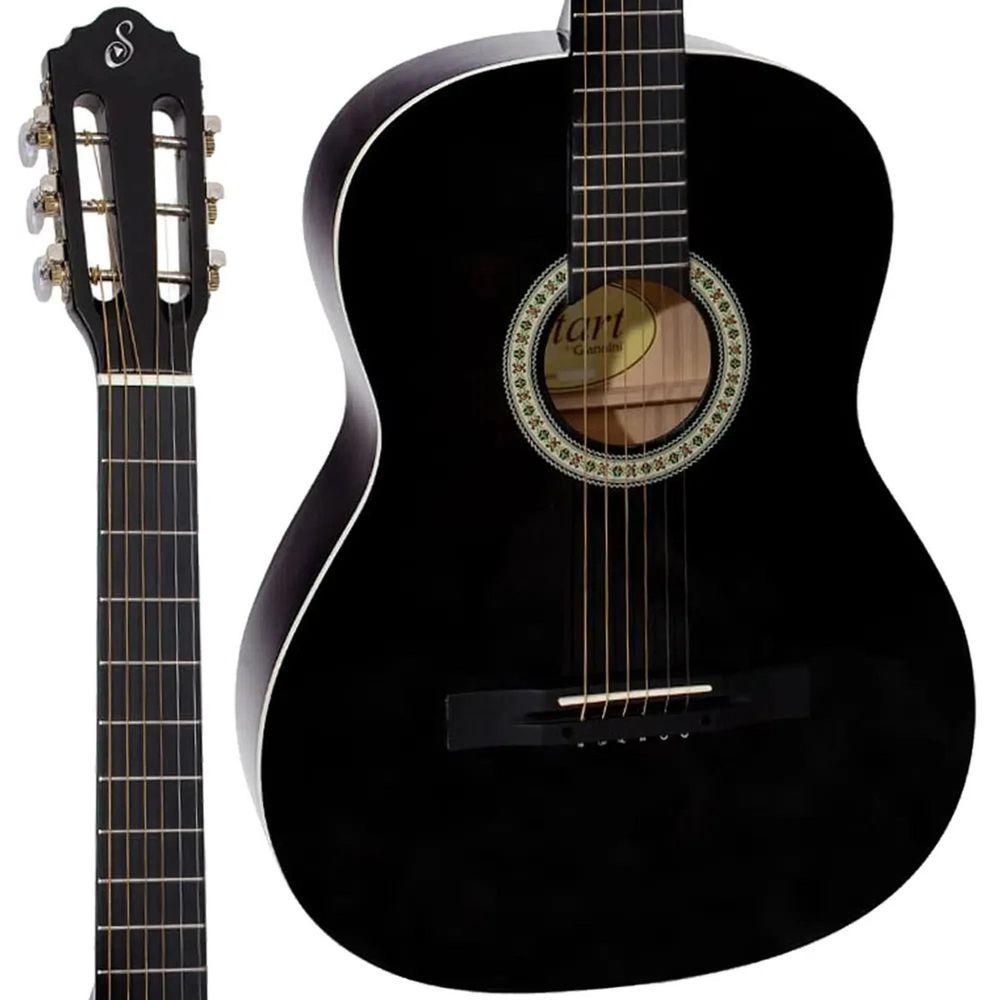 Miniatura Violao Acustico Aco Estudo S-14 Preto Giannini