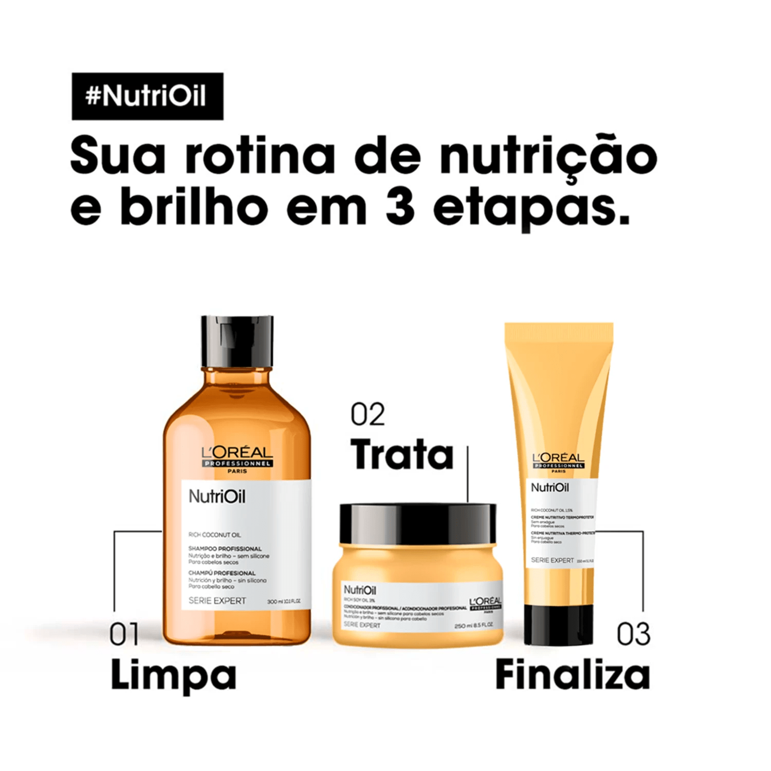 Miniatura Kit L'Oréal Professionnel Serie Expert NutriOil Clean Care Duo (2 Produtos)
