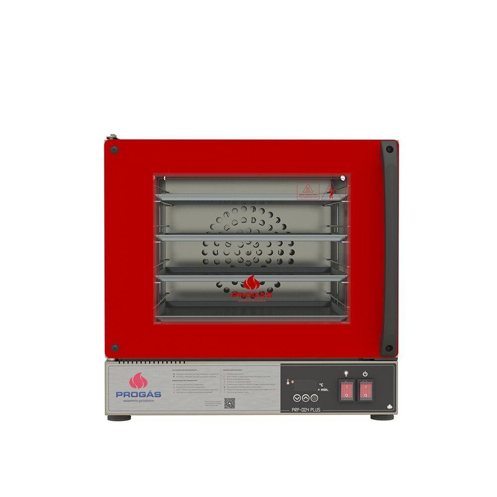 Miniatura Forno Turbo Elétrico Progás Fast Oven Plus Vermelho 220V PRP-004 Plus 220v