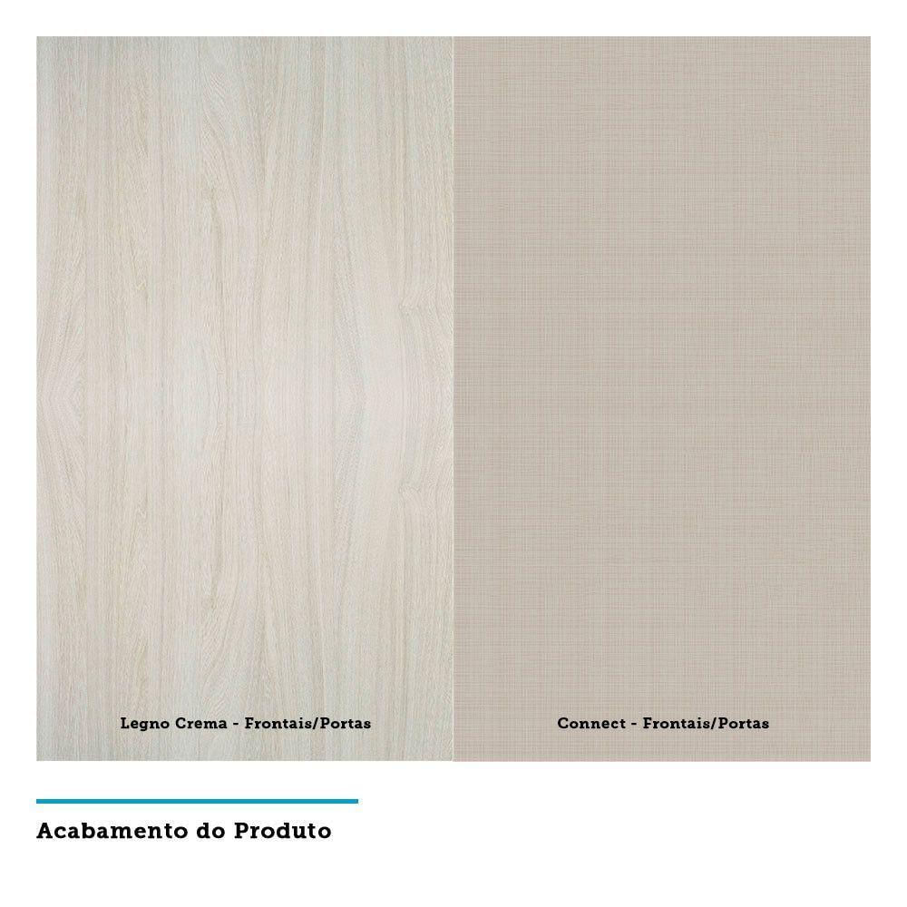Miniatura Armário Luciane 40cm 1 Porta Luci Legno Crema C/Connect