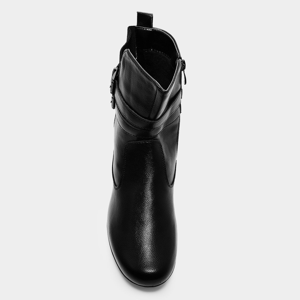 Miniatura Bota Mooncity Rasteira Cano Curto Feminina Preto - 34