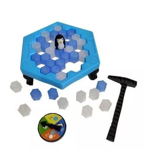 Miniatura Jogo Mesa Pinguim Numa Fria Art Brink Zb393 Martelo Bater