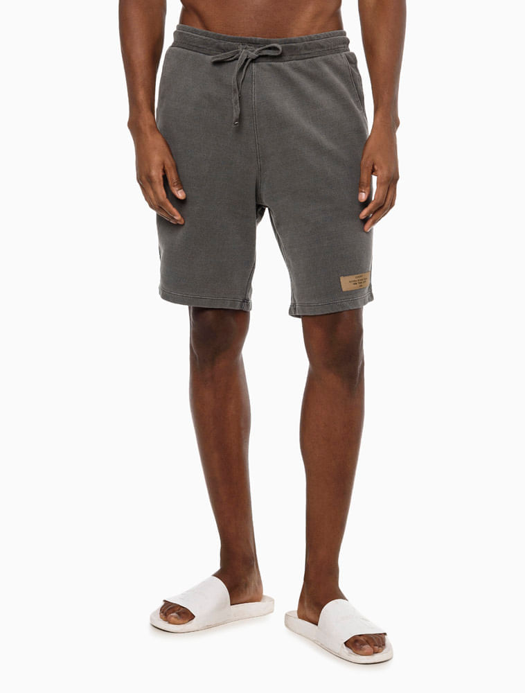 Miniatura Bermuda Moletom Ckj Masc Etq Vintage - Chumbo Bermuda Moletom Ckj Masc Etq Vintage Chumbo g