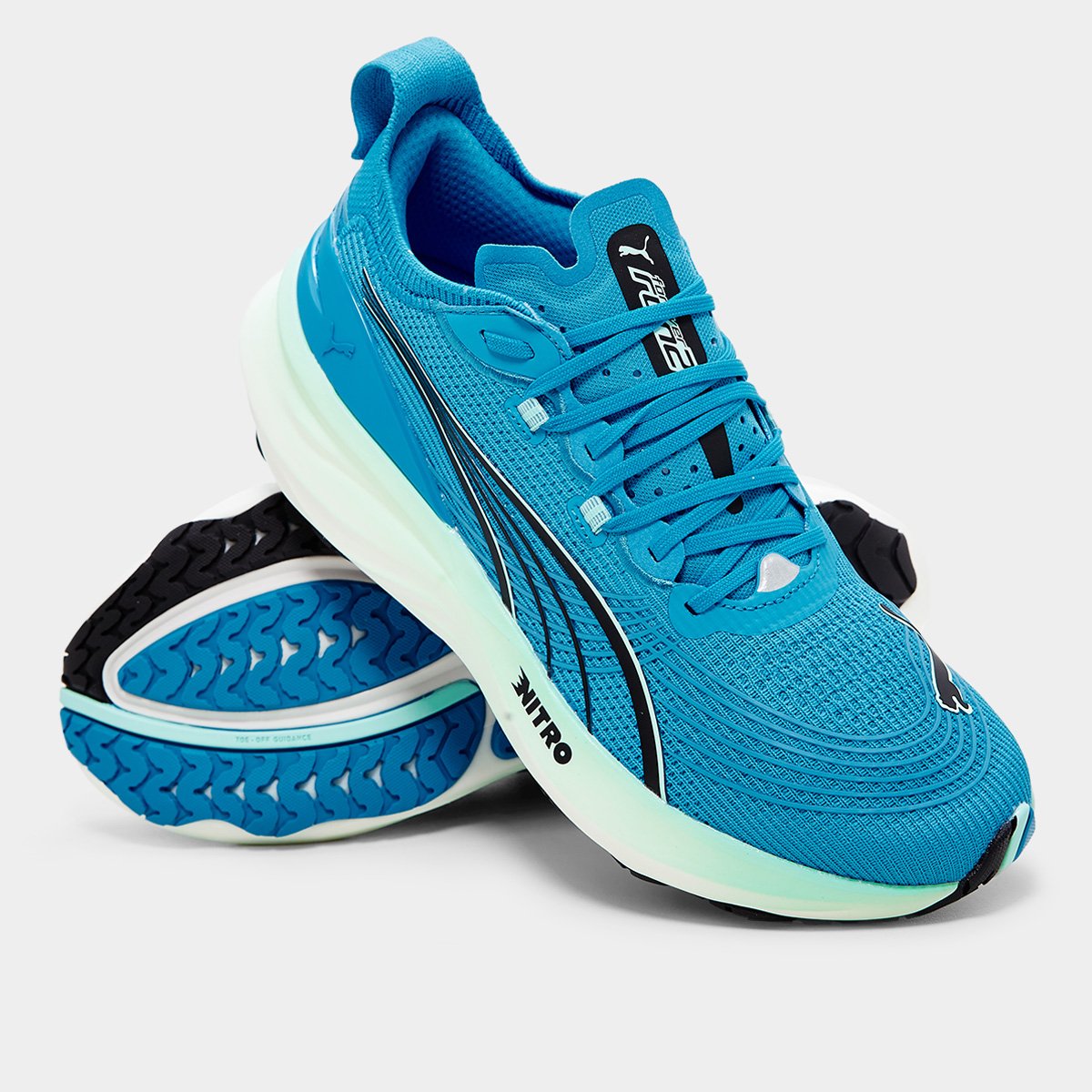 Miniatura Tênis Puma Forever Run Nitro 2 Masculino Azul - 39