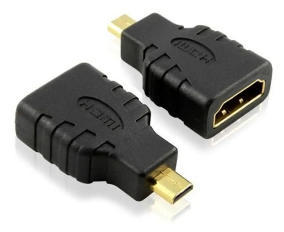 Miniatura Adaptador Micro Hdmi Macho Para Hdmi Femea