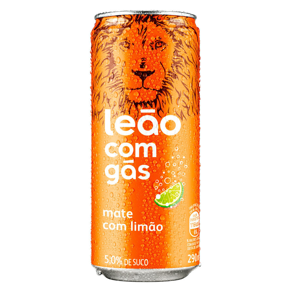 Miniatura Cha Mate Leão com Gás e Limão 290ml