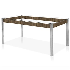 Miniatura Mesa de Jantar Retangular Aço Nobre Cláudia com 160cm de largura