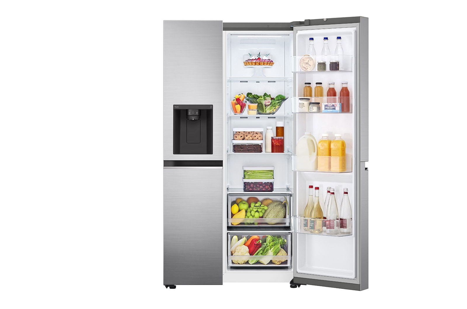 Miniatura Geladeira Smart LG Side by Side UVnano™ 611 litros Motor Inverter GC-L257SLPL - 220v