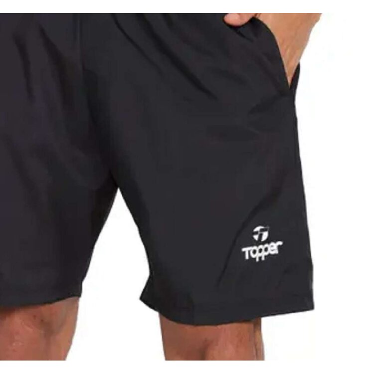 Miniatura Bermuda Topper Basic Classic New Masculino - Preto - PRETO
