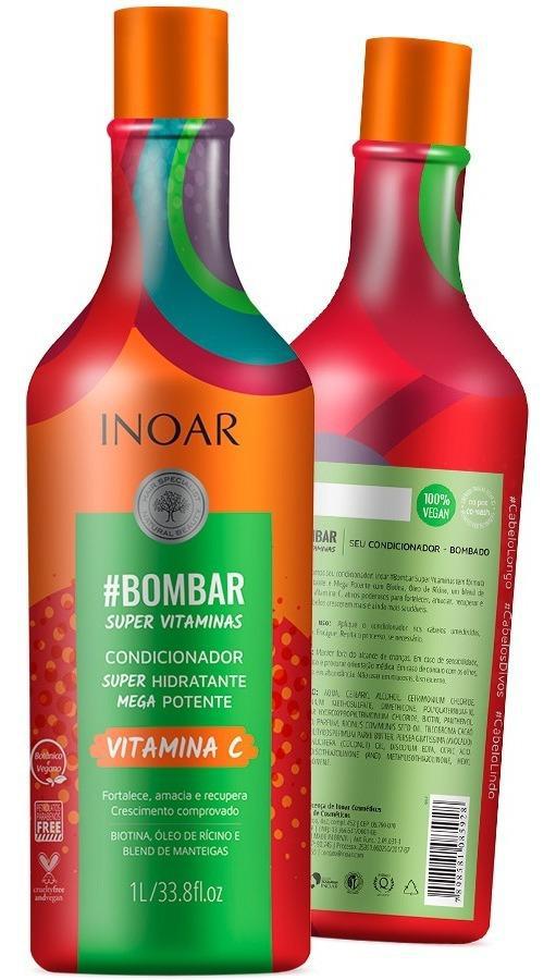 Miniatura Kit Inoar Bombar Shampoo + Condicionador 1000Ml