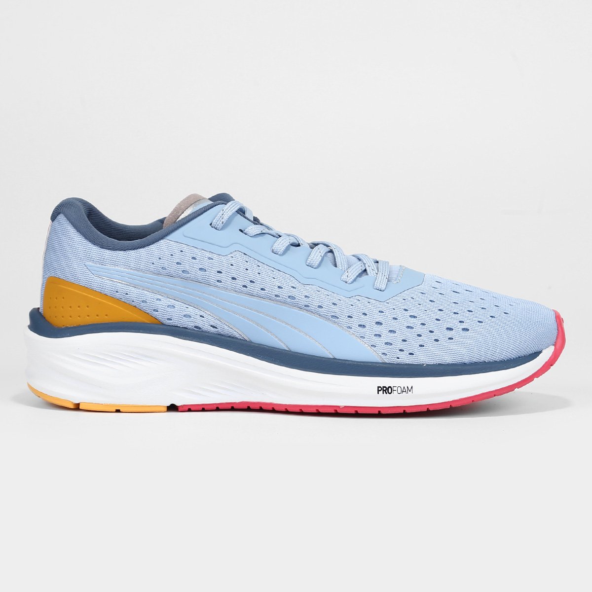 Miniatura Tênis Puma Aviator ENG Pro BDP Masculino Azul+Laranja - 34