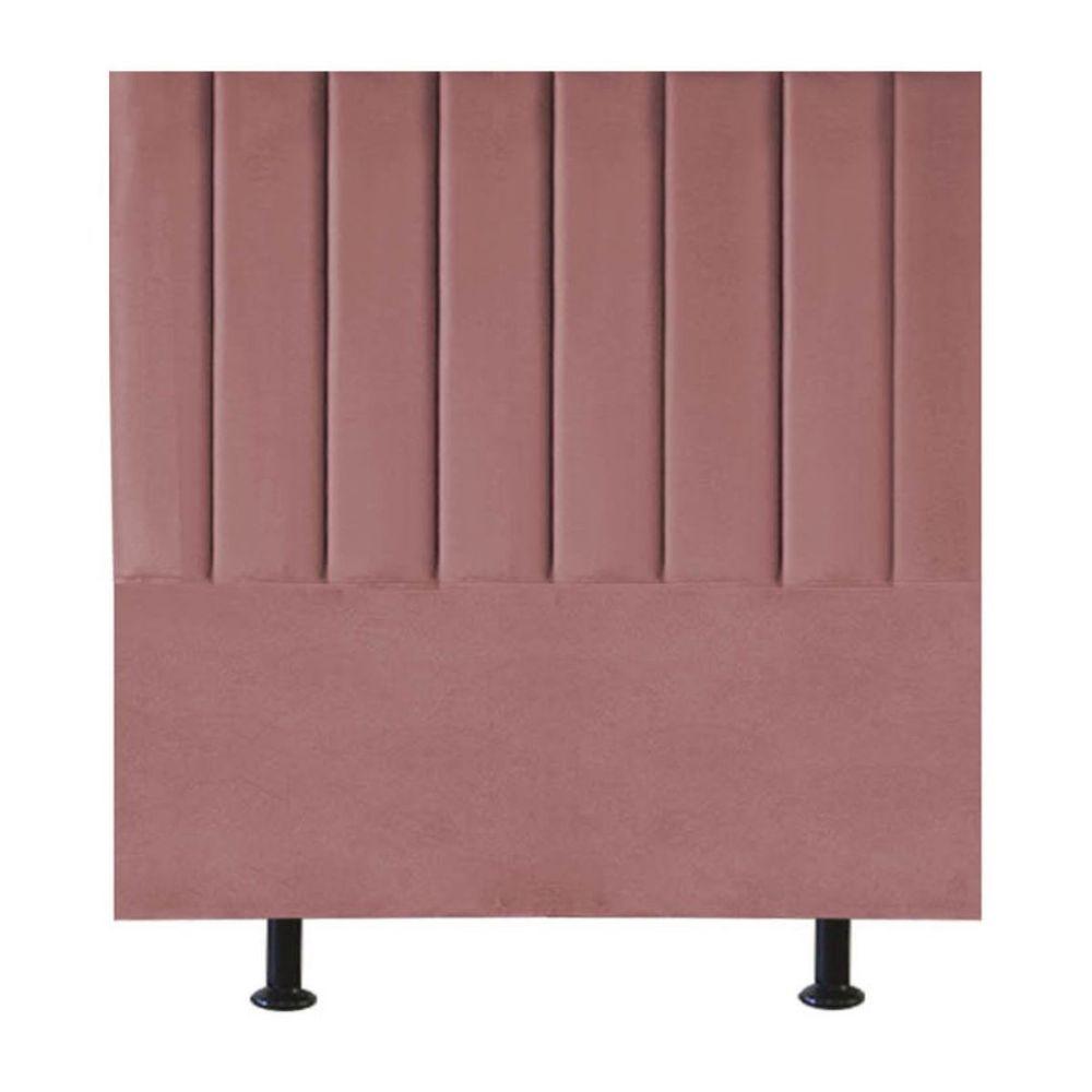 Miniatura Cabeceira De Cama Solteiro Box 100 Cm Marina Suede rosê