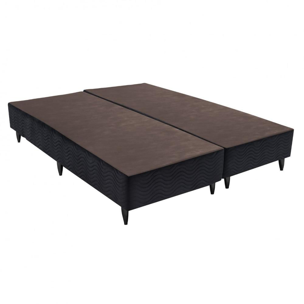 Miniatura Base Sommier Camurça Queen 158x198x23cm Ortobom Preto