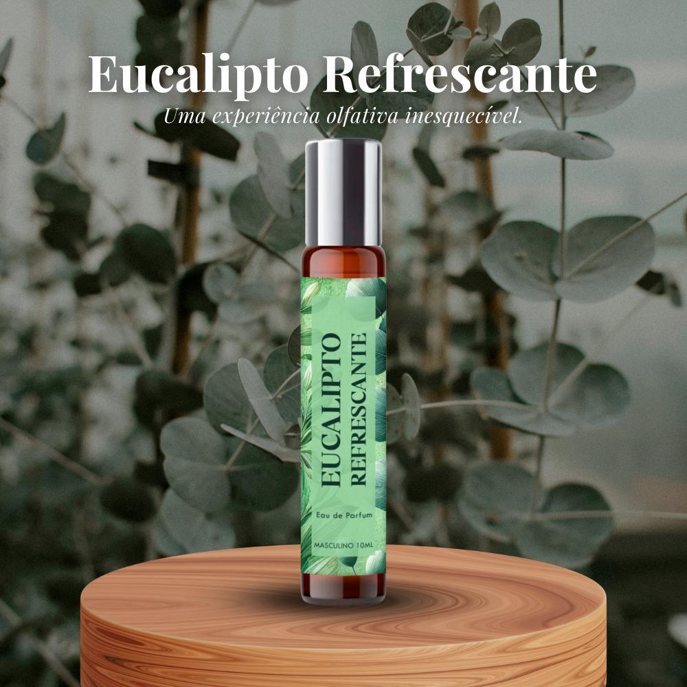 Miniatura Perfume Roll On Eucalipto Refrescante Masculino 10Ml Natural