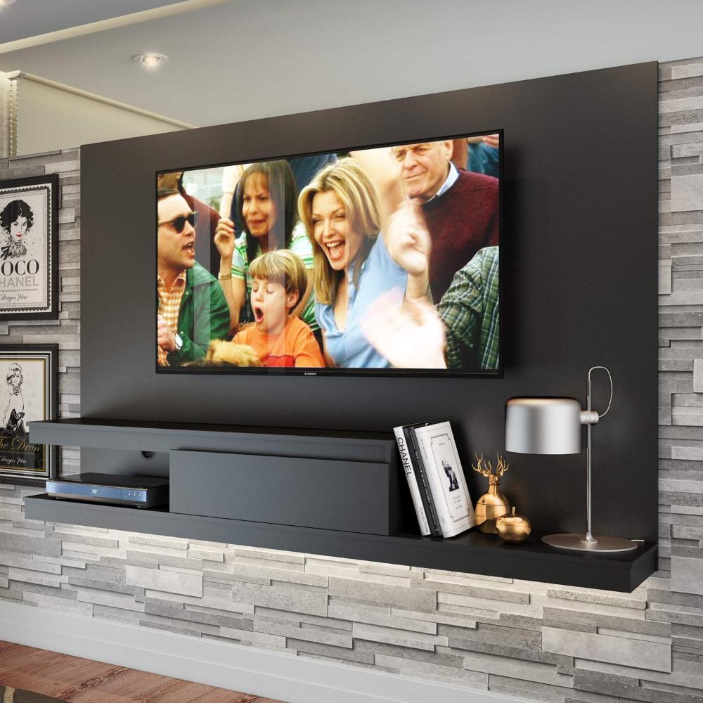 Miniatura Painel para TV até 50 Polegadas 1 Gaveta KD1601 Home Quiditá Preto