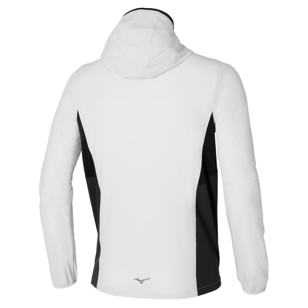 Miniatura Jaqueta de Corrida Masculina Mizuno Aero Cinza - G