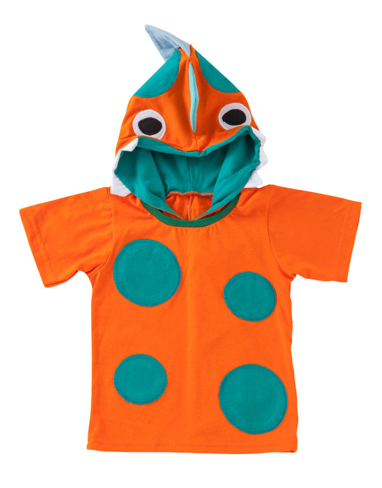 Miniatura Camiseta Dani Lessa de Capuz Dinossauro P