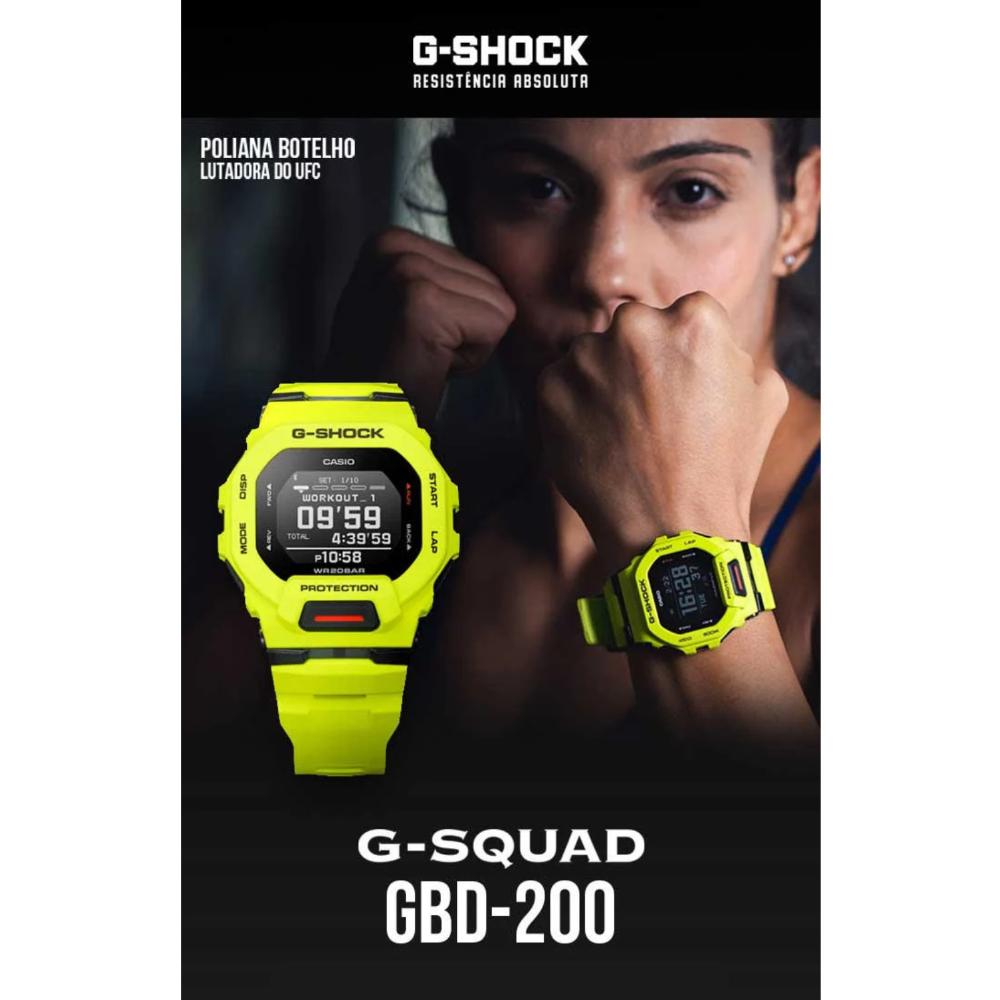 Relógio Casio G-SHOCK G-Squad Sports GBD-200SM-1A6DR