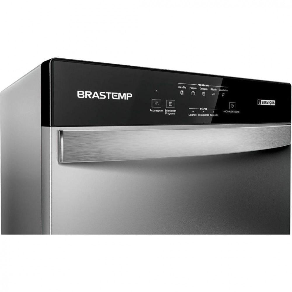 Miniatura Lava Louça Brastemp 8 Serviços Inox Blf08bsbna Inox 220V