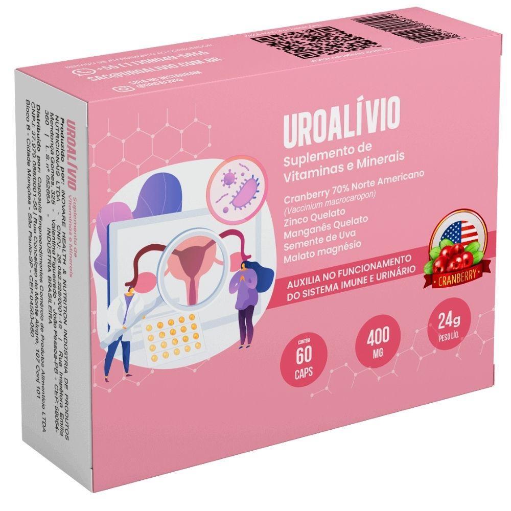 Miniatura Uroalívio 60 Capsulas Para Infecção Urinária