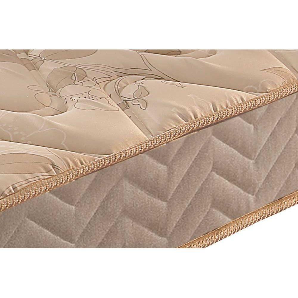 Cama Box Baú Casal: Colchão Espuma Paropas D33 Pasquale + Base Crc Suede Clean(138X188)