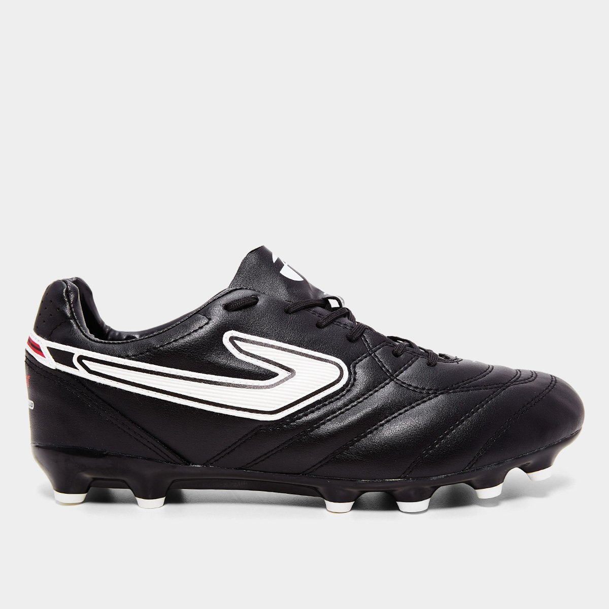 Miniatura Chuteira Campo Topper Maestro Club V Unissex Preto+Branco - 37