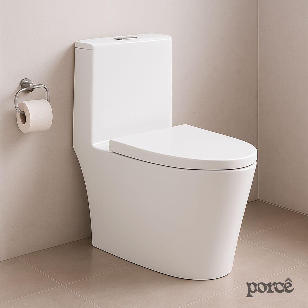 Vaso Sanitário Monobloco Porcê Abstratus Privada Com Assento Branco (PVS42MBSFA-BR)