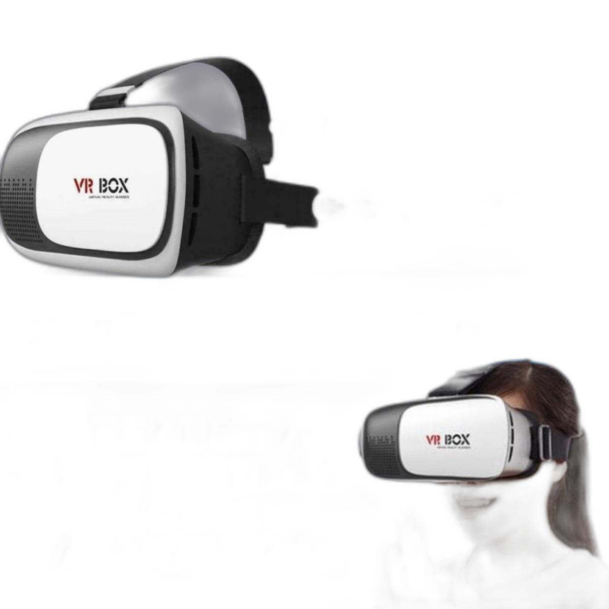 Miniatura Óculos Vr Box 2.0 Realidade Virtual 3D Android Com Controle
