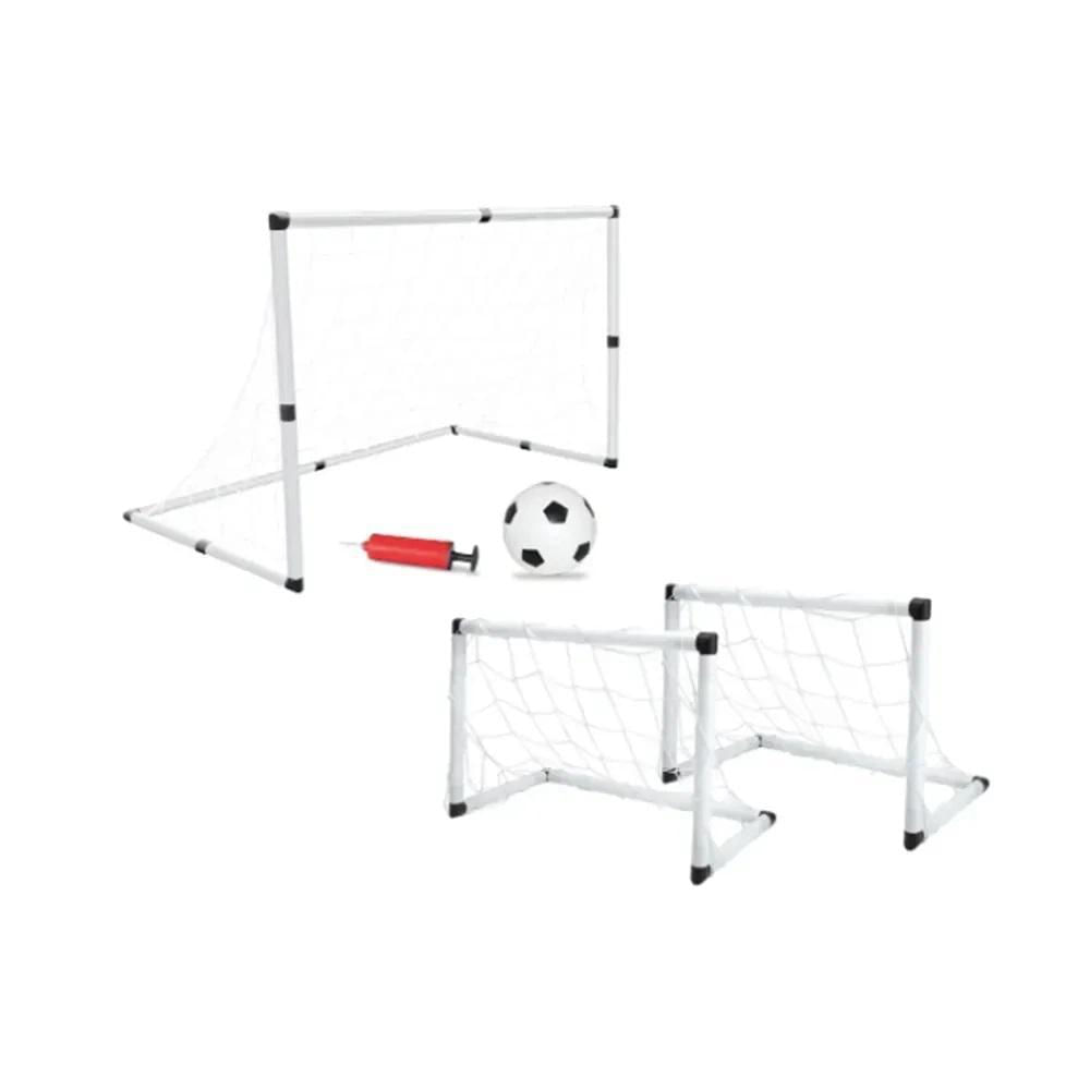 Miniatura Mini Trave Gol Futebol Infantil 2 Em 1 Com Bola E Bomba - Dm
