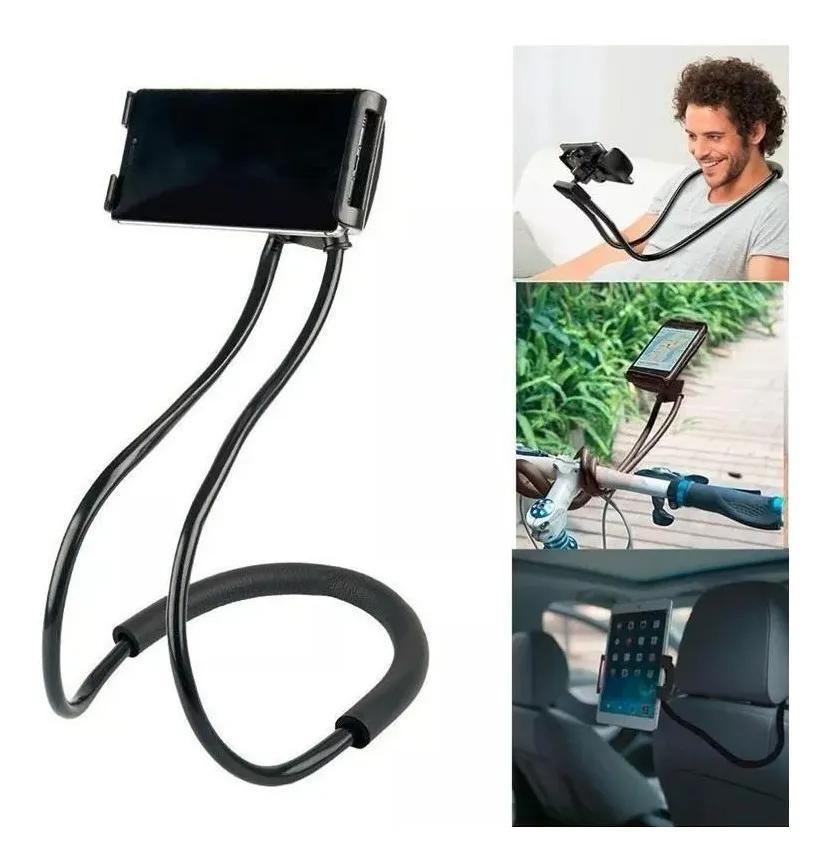 Miniatura Suporte Holder Celular Articulado Pescoço Ou Banco Do Carro