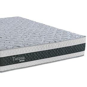 Miniatura Colchão de Casal Biflex Turquia com Molas Ensacadas e Pillow Inn 30x138x188cm - Branco e Grafite