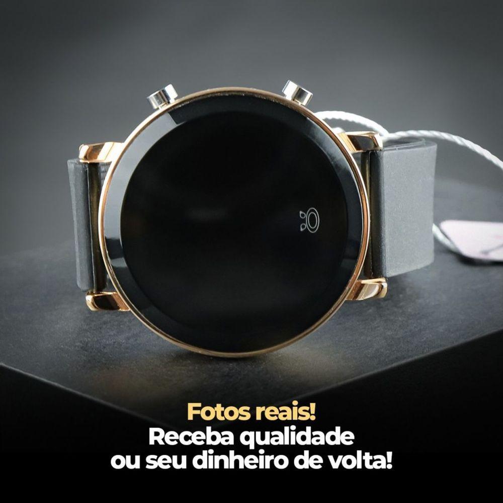 Miniatura Relogio Digital Aço Inox Feminino + Caixa + Oculos Sol Qualidade Premium Original Dourado Presente