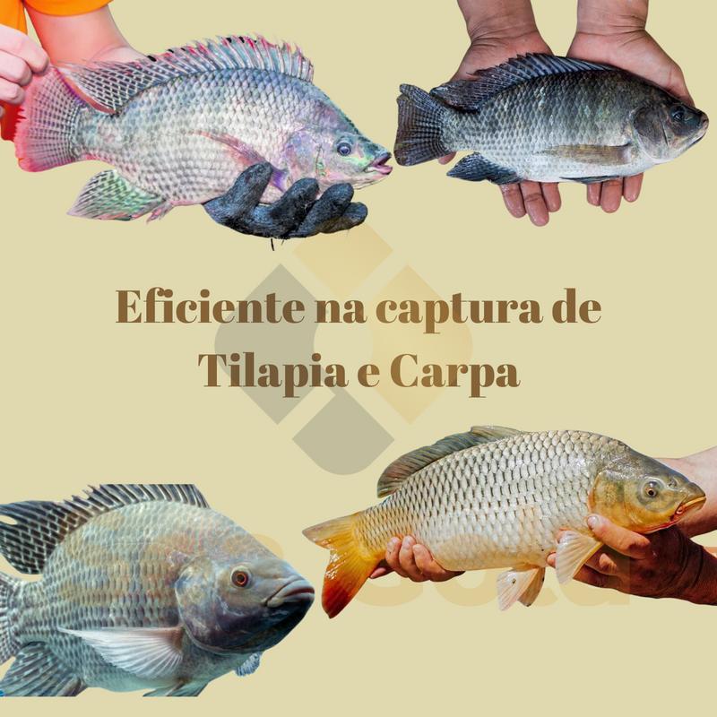 Miniatura Rede Pesca Malha 6 X 6Cm ( 60Mm ) Fio 0.30 30 Metros