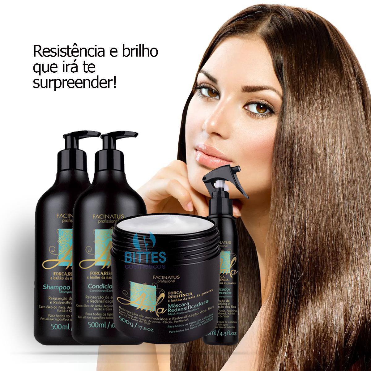 Miniatura Kit Amla Facinatus Cosméticos Força, Resistência E Brilho