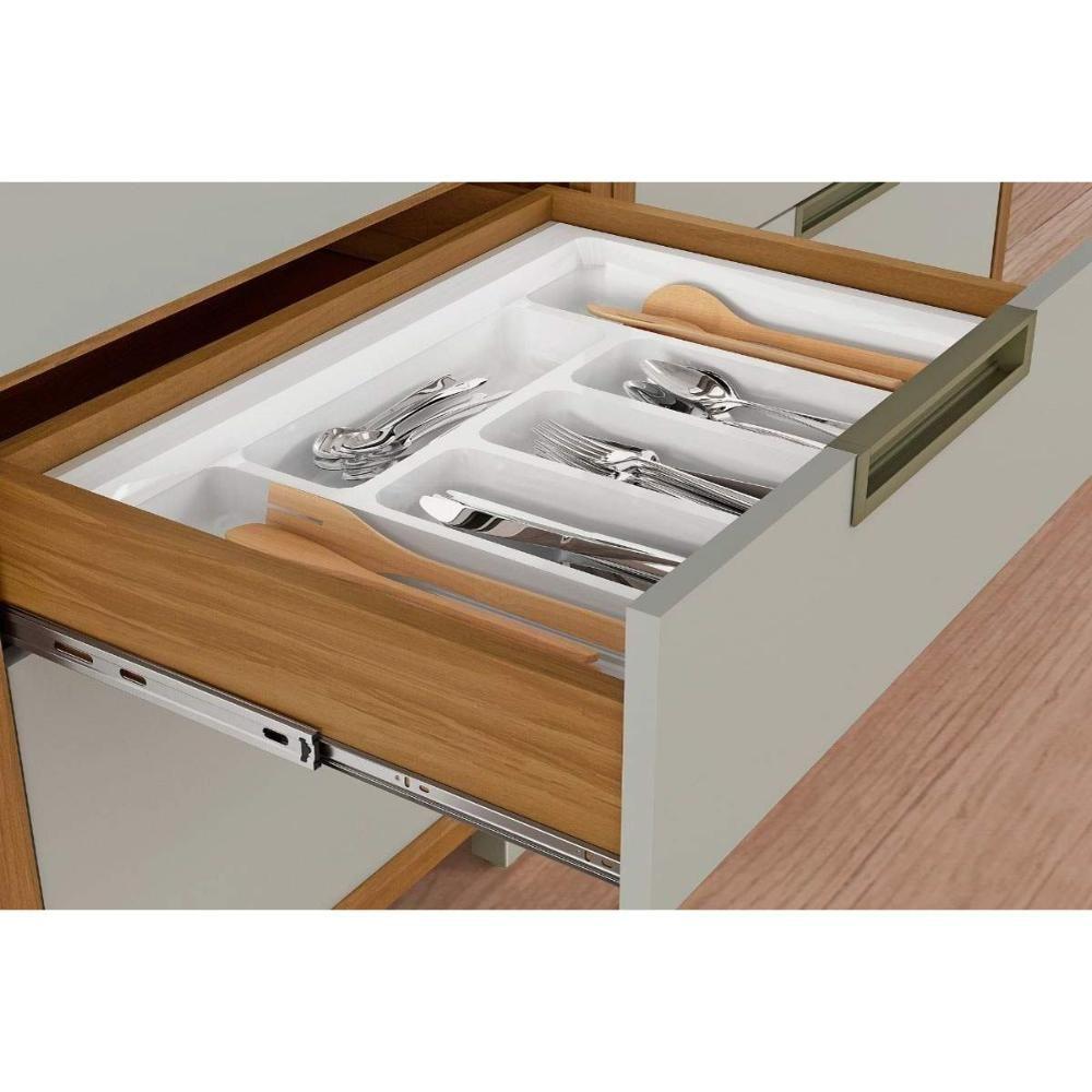 Kit Cozinha Completa 6 Peças Imperatriz (3aéreos+2balcões+1paneleiro) C6p85 Freijo-off White - Nesher