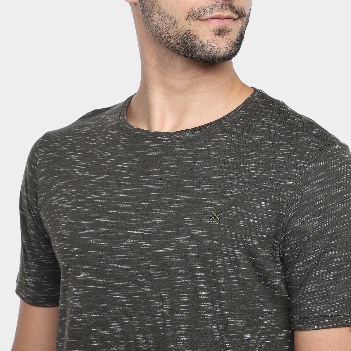 Miniatura Camiseta Hering Básica Masculina Verde Militar - G
