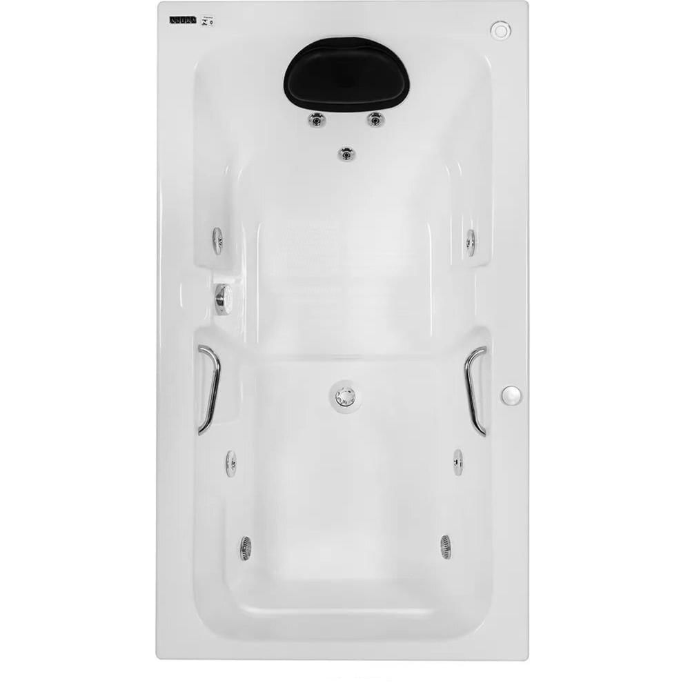 Miniatura Banheira de Hidromassagem Box Gran Luxo 170x85x44cm - P2 - 110v - sem Aquecedor Branco