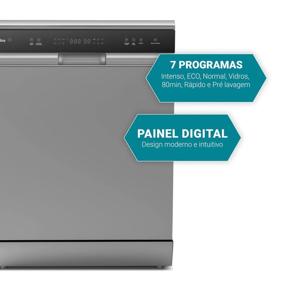 Lava Louças Philco PLL14ID Digital 14 Serviços 220V