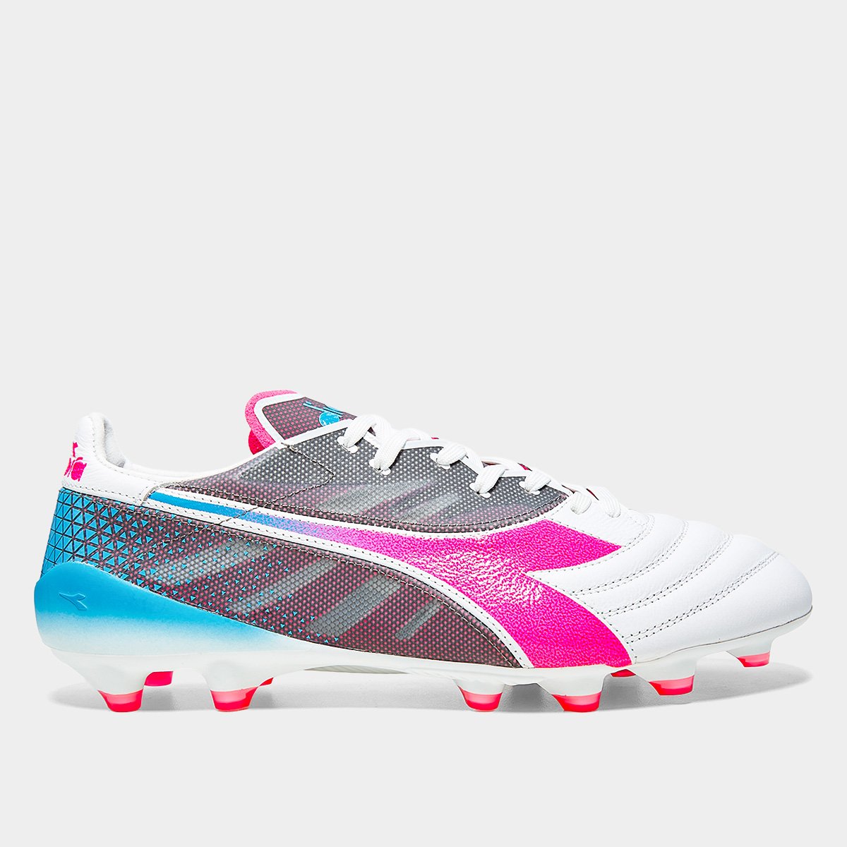 Miniatura Chuteira Campo Diadora Brasil Elite Veloce Gr Ita Lpx Unissex Branco+Azul - 38