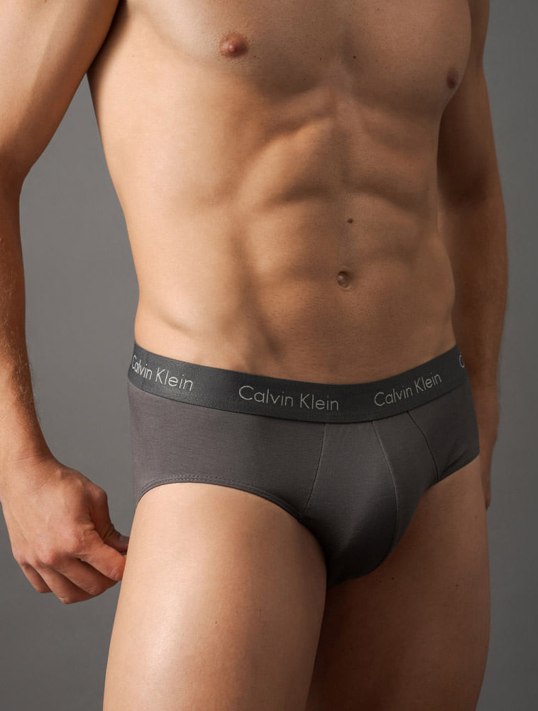 Miniatura Cueca Brief de Modal Calvin Klein Underwear - Grafite/Prata Cueca Brief de Modal Calvin Klein Underwear Grafite/Prata g