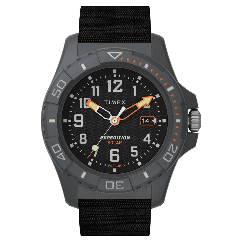 Miniatura Relógio Timex Expedition North Freedive Ocean Solar TW2V40500M Preto