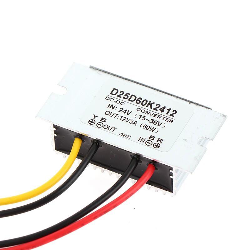 Miniatura Conversor Tensao Regulador Voltagem Dc/Dc 24V P/12V 5A 60W