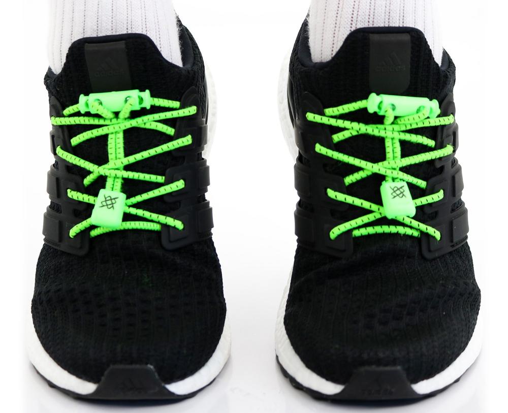 Cadarco Elastico Hupi Laces Verde Neon Risca Preta VERDE NEON