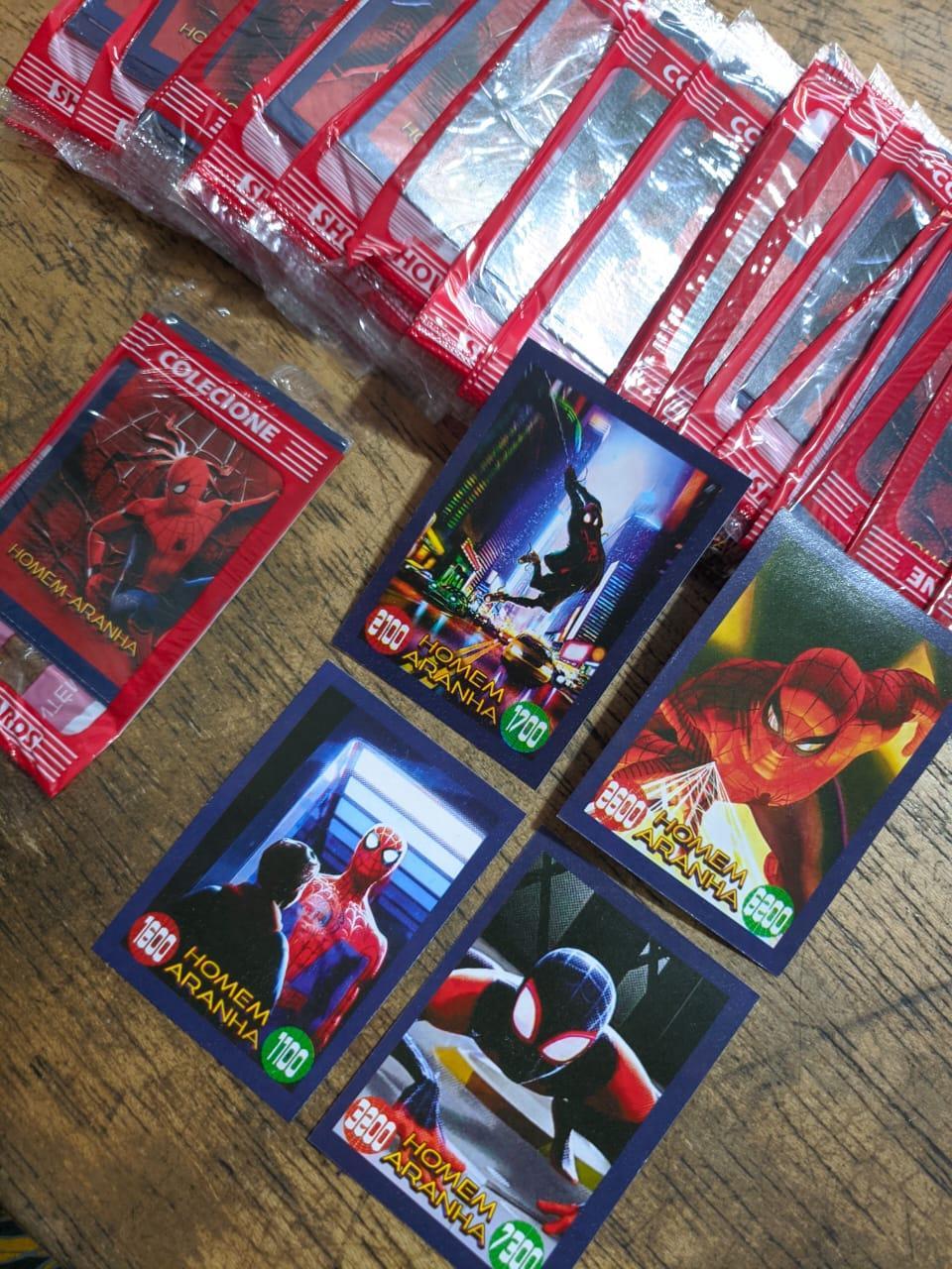 Miniatura Kit Cards Homem Aranha - 10 Pacotes (40 Cards) | Brincadeira