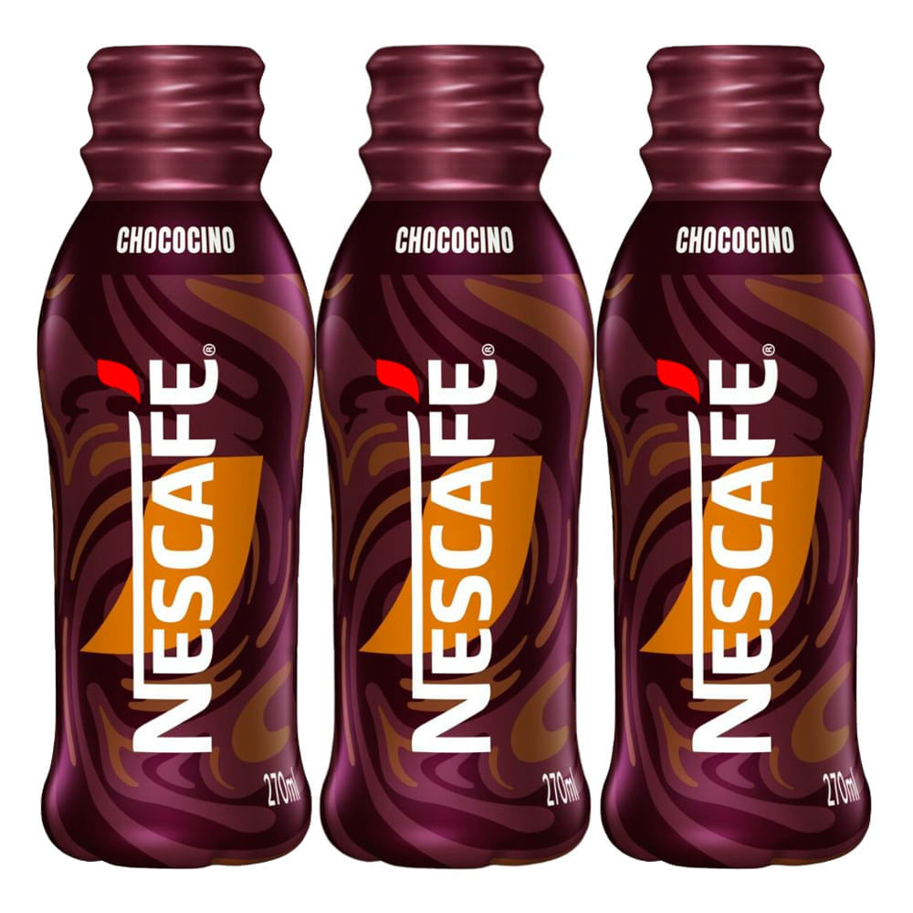 Miniatura Kit 3 Bebida Láctea Nescafé UHT Chococino 270ml