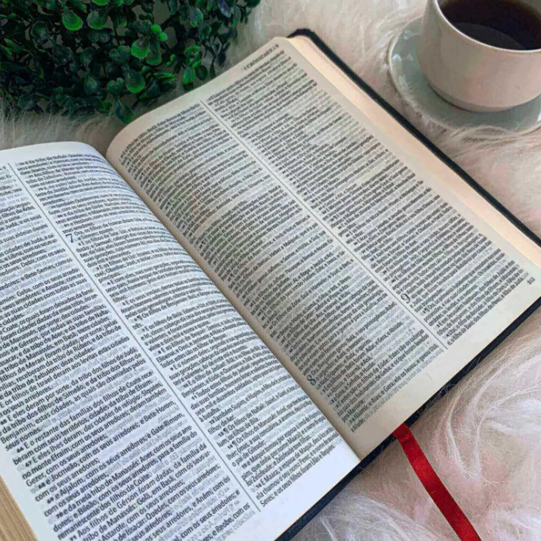 Miniatura Bíblia King James Bkj 1611 Ultrafina Slim Capa Mole Preta E