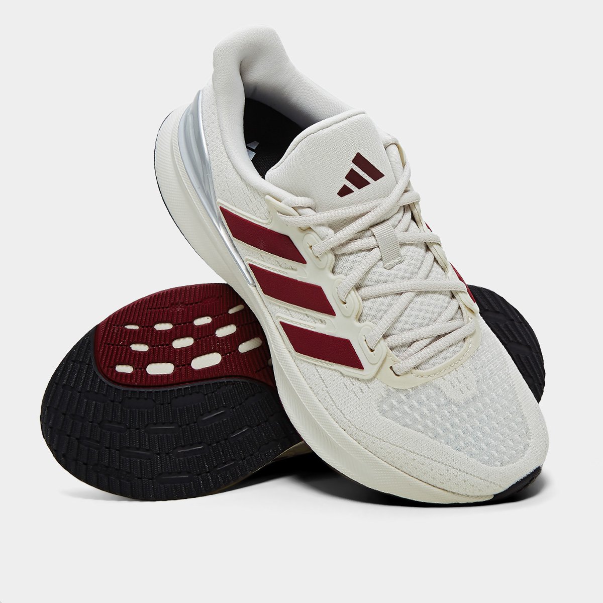 Miniatura Tênis Adidas Ultrarun 5 Feminino Cinza+Vermelho - 34