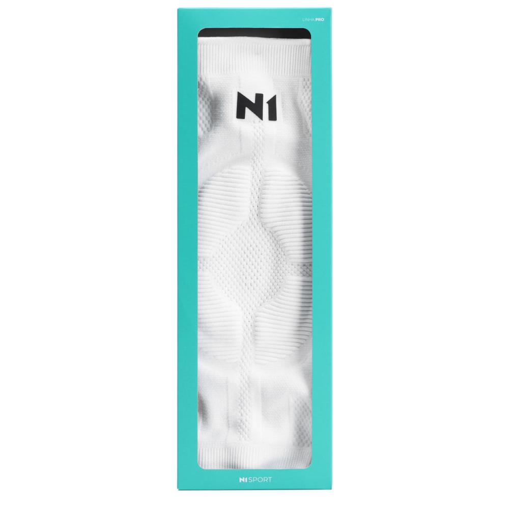 Miniatura Joelheira N1 Sport Pro com Haste Lateral e Gel Branca G