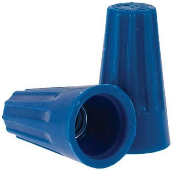 Miniatura 500 Conectores Torção Emenda Cabos Azul - 0,8 a 3,9mm